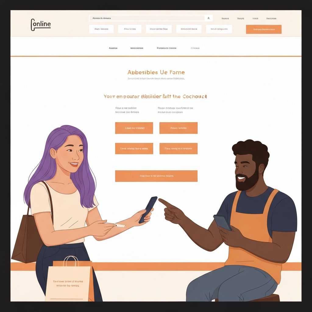 Klanten met diverse achtergronden winkelen zelfstandig in een toegankelijke webwinkel.